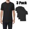 Zfeel ZF910 Dry Fit Performance T-Shirt, 4.6 oz Moisture-Wicking Polyester Craft Blank, Black, Pack-3